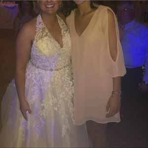 Blush honorary bridesmaids dress. Worn once.